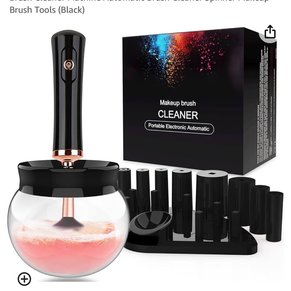 PORTABLE ELECTRONIC MAKEUP BRUSH CLEANER!!